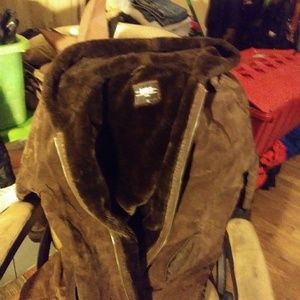 B.Moss suede coat